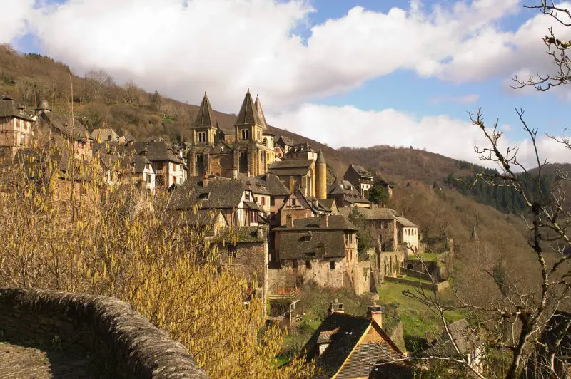 Village de Conques dans l'Aveyron